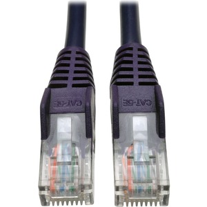 Tripp Lite 25ft Cat5 Cat5e Snagless Molded Patch Cable UTP Purple RJ45 M/M 25'