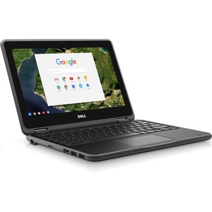 Dell Chromebook 3100 3189 11.6" Touchscreen Convertible 2 in 1 Chromebook - 1366 x 768 - Intel Celeron N3060 Dual-core (2 Core) 1.60 GHz - 4 GB Total RAM - 16 GB Flash Memory - Black