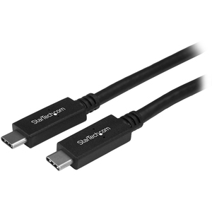 StarTech.com 2m 6 ft USB C Cable with Power Delivery (3A) - M/M - USB 3.0 - USB-IF Certified - USB 3.0 Type C Cable - USB 3.1 Gen1 (5Gbps)