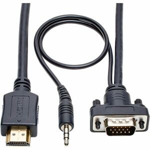 Tripp Lite by Eaton HDMI to VGA + Audio Active Adapter Cable (HDMI to Low-Profile HD15 + 3.5 mm M/M) 10 ft. (3.1 m)