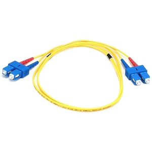 Monoprice Fiber Optic Cable, SC/SC, Single Mode, Duplex - 1 meter (9/125 Type) - Yellow