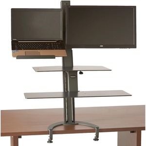 HEALTHPOSTURES TASKMATE MONITOR & LAPTOP SIT & STAND DESK, LG TRAY