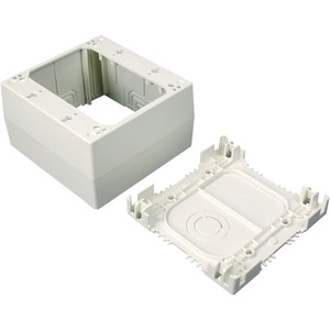 Wiremold NM2044-2 Mounting Box for Power Strip, Communication Module, Cable Raceway