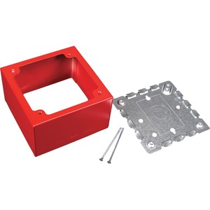 Wiremold Mounting Box for Alarm System - Red