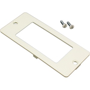 Wiremold 5507R-WH 5500 Rectangle Receptacle Faceplate Fitting - Non-Metallic - White - TAA Compliant