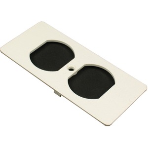 Wiremold 5500 Series Duplex Recptacle Faceplate Fitting, Ivory