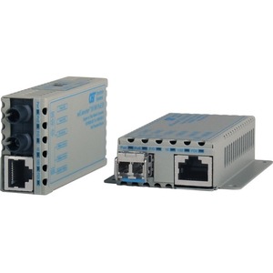 Omnitron Systems Industrial 10/100BASE-T to 100BASE-X Ethernet Media Converters with PoE Powering