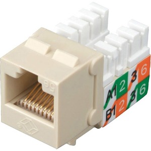 Black Box CAT5e Keystone Jack - Unshielded, Ivory