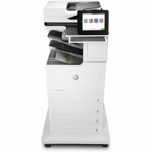 HP LaserJet M681 M681z Laser Multifunction Printer-Color-Copier/Fax/Scanner-50 ppm Mono/50 ppm Color Print-1200x1200 Print-Automatic Duplex Print-100000 Pages Monthly-2300 sheets Input-Color Scanner-600 Optical Scan-Color Fax-Gigabit Ethernet