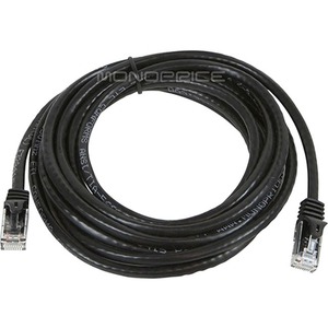 Monoprice FLEXboot Series Cat6 24AWG UTP Ethernet Network Patch Cable, 10ft Black