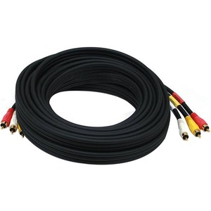 Monoprice RCA Coaxial Composite Video and Stereo Audio Cable, 25ft