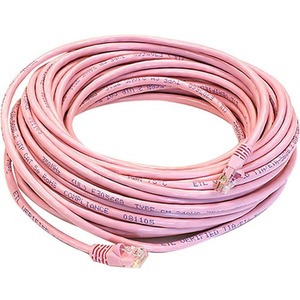 Monoprice Cat5e 24AWG UTP Ethernet Network Patch Cable, 50ft Pink