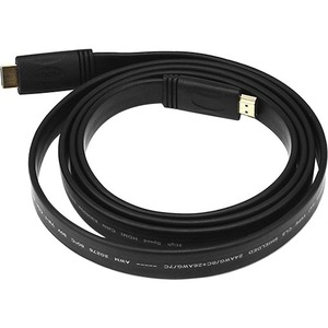 Monoprice Commercial Series Flat High Speed HDMI Cable, 6ft Black