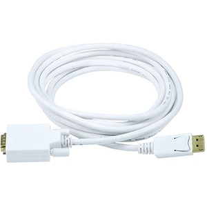 Monoprice 10ft 28AWG DisplayPort to VGA Cable - White