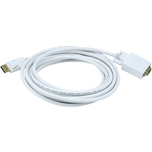 Monoprice 15ft 28AWG DisplayPort to VGA Cable - White