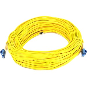 Monoprice Fiber Optic Cable, LC/LC, Single Mode, Duplex - 30 meter (9/125 Type) - Yellow