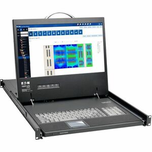 Tripp Lite by Eaton B021-000-19-HD2 LCD Rack Console - Steel - Black - TAA Compliant