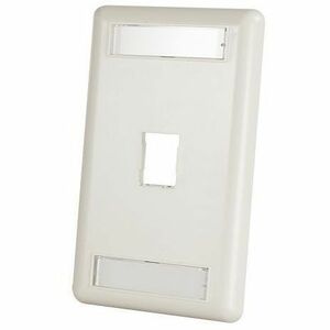 Ortronics HDJ 1-Port Single-Gang Faceplate with Label Field