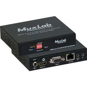 MuxLab HDMI over IP H.264/H.265 PoE Transmitter