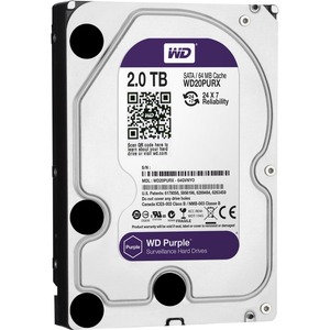 WD-IMSourcing Purple WD20PURX 2 TB Hard Drive - 3.5" Internal - SATA (SATA/600)