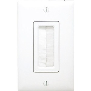 On-Q Cable Access Wall Plate, White