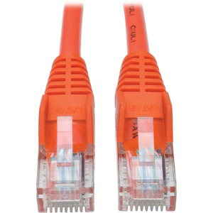 Tripp Lite Cat5e 350 MHz Snagless Molded UTP Patch Cable (RJ45 M/M), Orange, 15 ft.