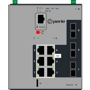 Perle IDS-509F3PP6-C2SD20-SD40 - Industrial Managed Power Over Ethernet Switch