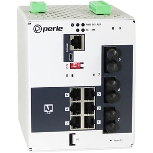 Perle IDS-509F3PP6-T2MD2-SD20-XT - Industrial Managed Power over Ethernet Switch