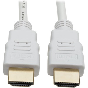 Tripp Lite High-Speed HDMI Cable Gripping Connectors 4K @30Hz (M/M) White 16 ft. (4.88 m)