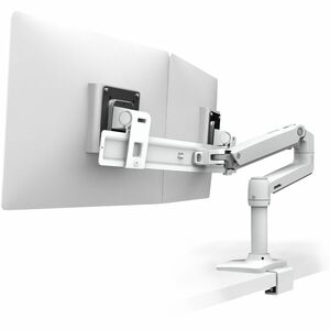 Ergotron Mounting Arm for Monitor, LCD Display - White - Landscape/Portrait