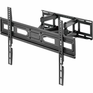 Manhattan TV & Monitor Mount, Wall, Full Motion, 1 screen, Screen Sizes: 37-65" , Black, VESA 100x100 to 600x400mm, Max 40kg, LFD, Tilt & Swivel with 3 Pivots, Lifetime Warranty