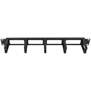 Rack Solutions 1U Horizontal Plastic D-Ring Pass Thru Cable Management Bar