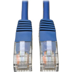 Tripp Lite Cat5 Cat5e Molded Patch Cable 350Mhz UTP Blue RJ45 M/M 75ft 75'