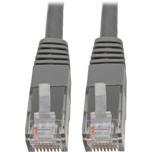 Tripp Lite Cat6 Cat5e Gigabit Molded Patch Cable RJ45 M/M 550MHz Gray 5ft 5'