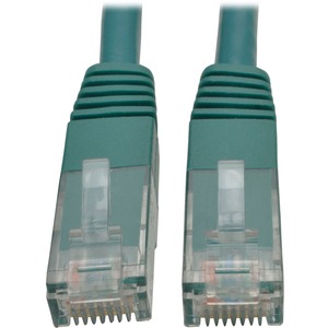 Tripp Lite Cat6 Cat5e Gigabit Molded Patch Cable RJ45 M/M 550MHz Green 20ft