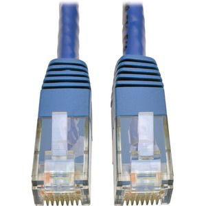 Tripp Lite Cat6 Cat5e Gigabit Molded Patch Cable RJ45 M/M 550MHz Blue 35ft