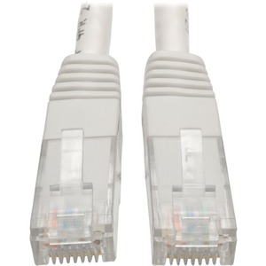 Tripp Lite Cat6 Cat5e Gigabit Molded Patch Cable RJ45 M/M White 550Mh 100ft 100'