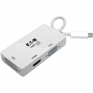 Tripp Lite USB C to HDMI / DVI / VGA Multiport Adapter 4K USB Type C to HDMI, USB-C, USB Type-C