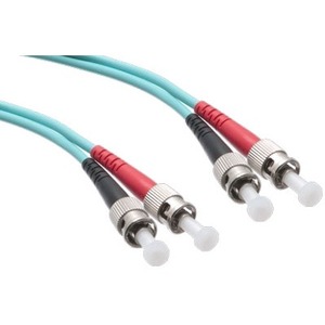 Axiom ST/ST 10G Multimode Duplex OM3 50/125 Fiber Optic Cable 5m - TAA Compliant