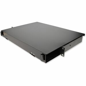 AddOn 19-inch Slide-Out Patch Panel 1U Chassis with 4 Open Cassette Bays