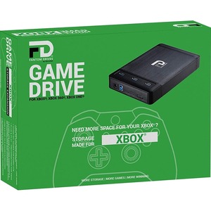 Fantom Drives Xbox 4TB External Hard Drive - 7200RPM - with 3 Ports Built-In USB 3.0 Hub. Aluminum Case to Keep Hard Drives Quiet and Cool. Compatible with Xbox One, Xbox One S, Xbox One X