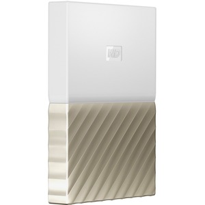 WD My Passport Ultra WDBTLG0010BGD-WESN 1 TB Portable Hard Drive - External - White, Gold