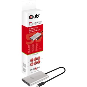 Club 3D SenseVision Thunderbolt™ 3 to Dual Displayport™ 1.2 Adapter