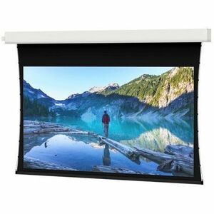 Da-Lite Tensioned Advantage Projection Screen - Ceiling-Recessed Screen - Da-Mat - Automatic Closure Door - 130in