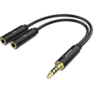 Sabrent 3.5mm Audio Stereo Y Splitter Adapter for Speaker and Headphone