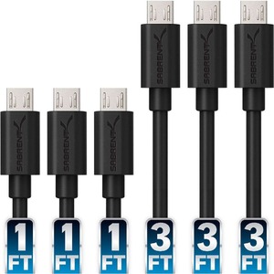 Sabrent CB-U631 Sync/Charge Micro-USB/USB Data Transfer Cable