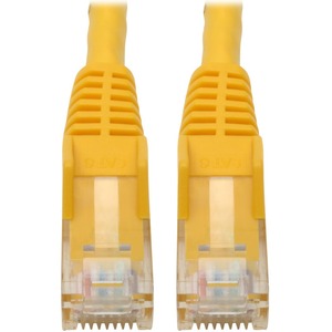 Tripp Lite Cat6 GbE Gigabit Ethernet Snagless Molded Patch Cable UTP Yellow RJ45 M/M 6in 6"