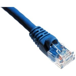 Axiom 1FT CAT6A 650mhz S/FTP Shielded Patch Cable Molded Boot (Blue)