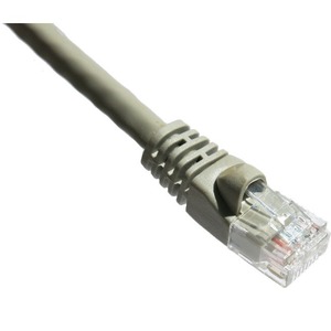 Axiom 1FT CAT6A 650mhz S/FTP Shielded Patch Cable Molded Boot (Gray)