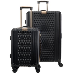 Sandy Lisa St. Tropez Travel/Luggage Case (Roller) Travel Essential - Black, Gold